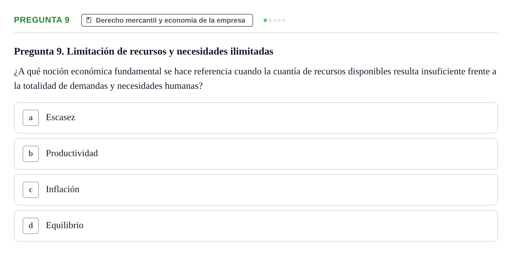 Enunciado: Pregunta 9