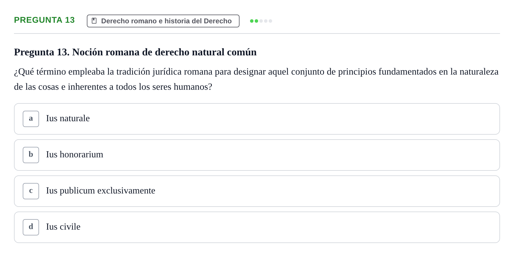 Enunciado: Pregunta 13