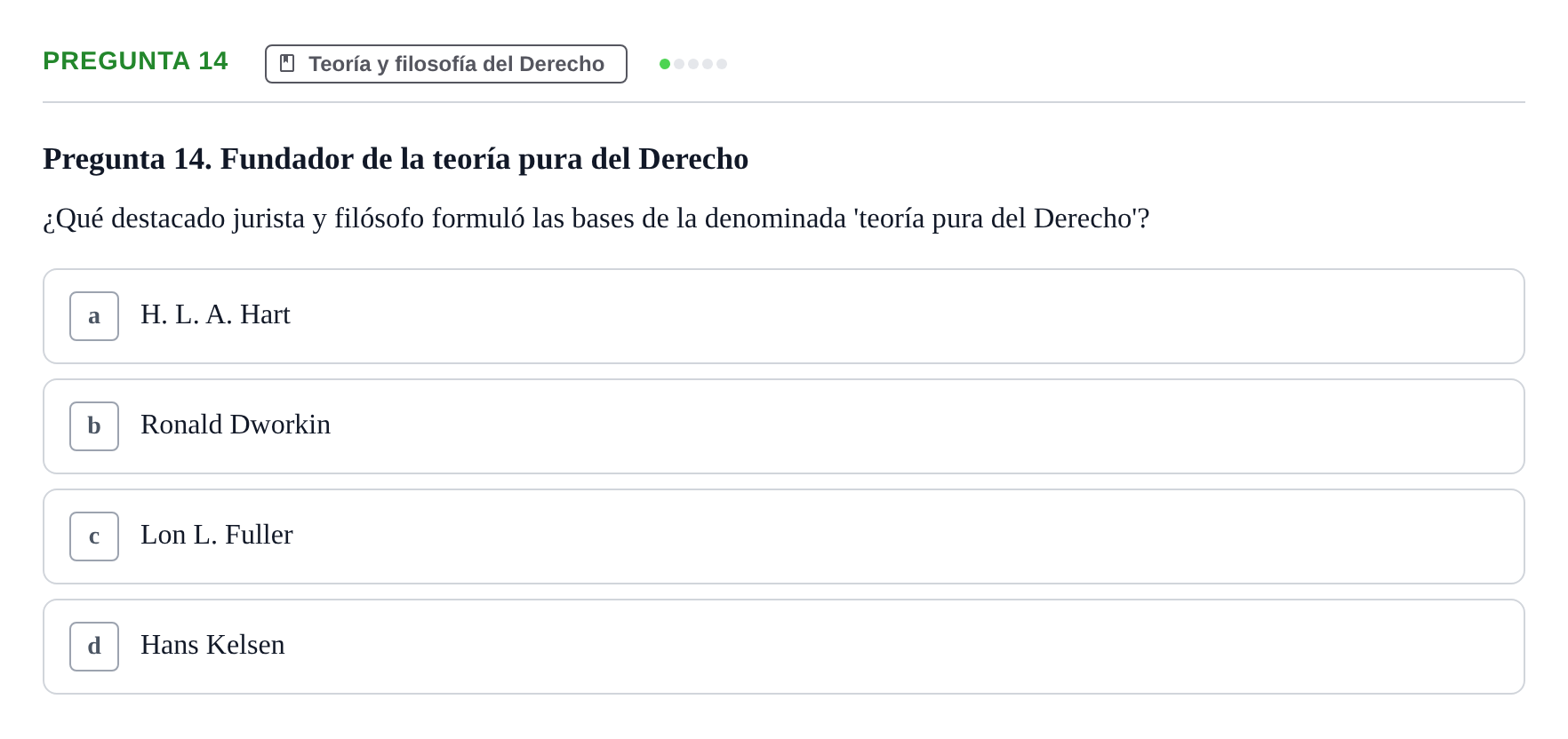 Enunciado: Pregunta 14