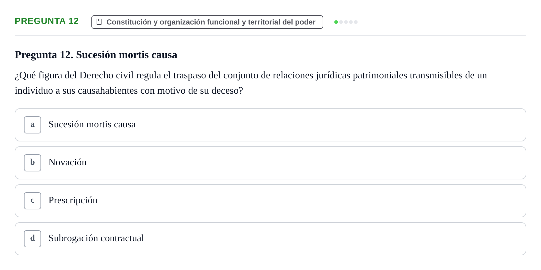 Enunciado: Pregunta 12