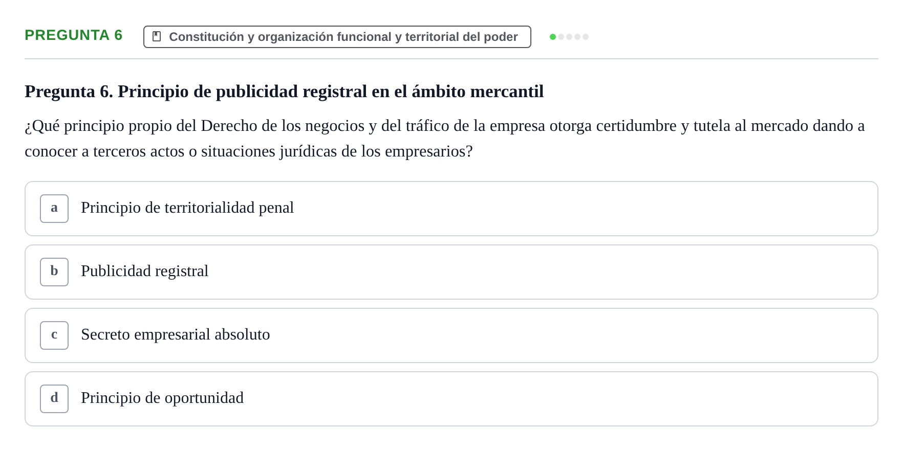 Enunciado: Pregunta 6
