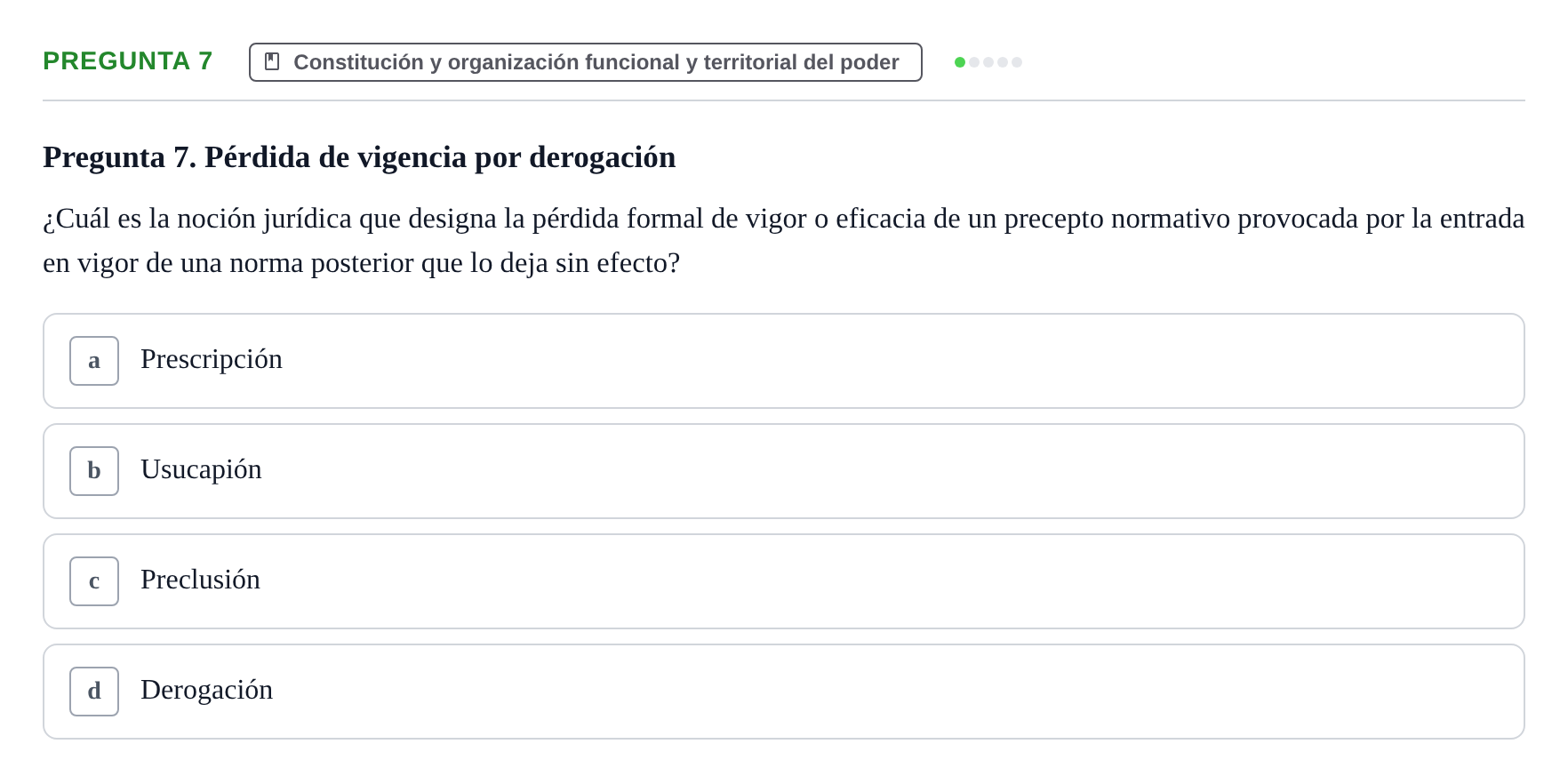 Enunciado: Pregunta 7