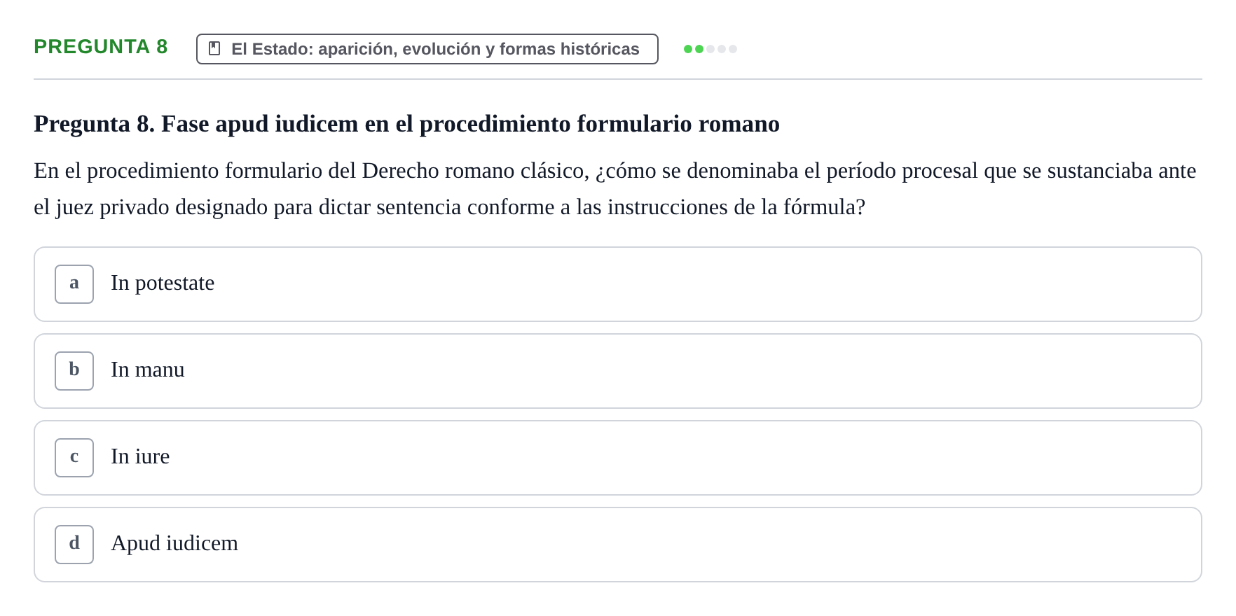 Enunciado: Pregunta 8