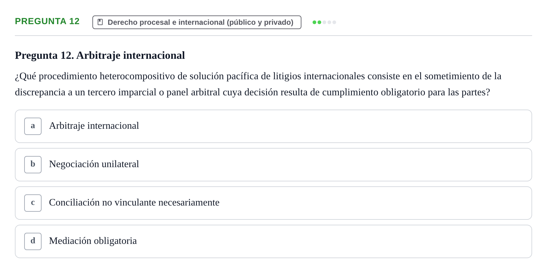 Enunciado: Pregunta 12