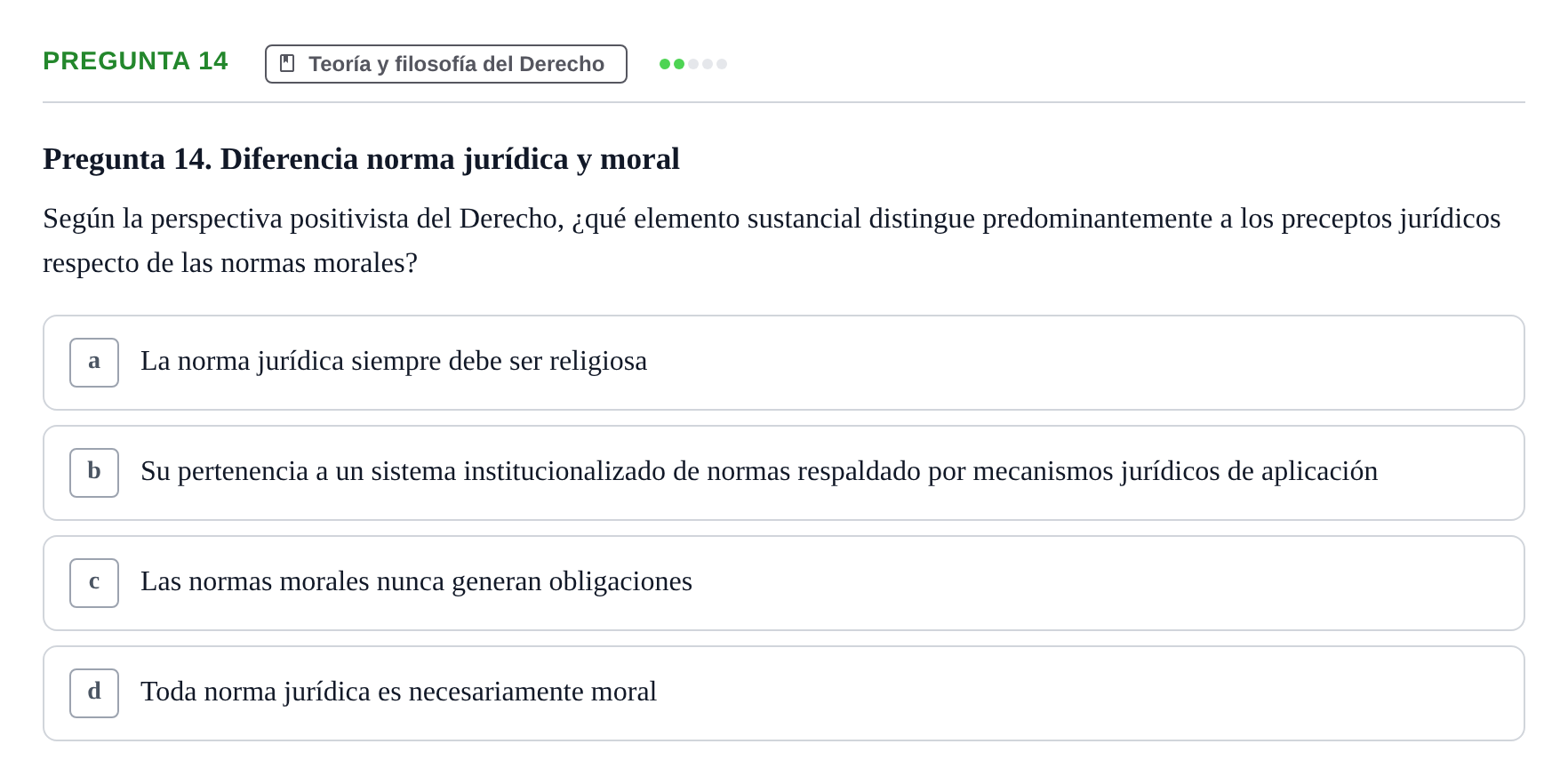 Enunciado: Pregunta 14