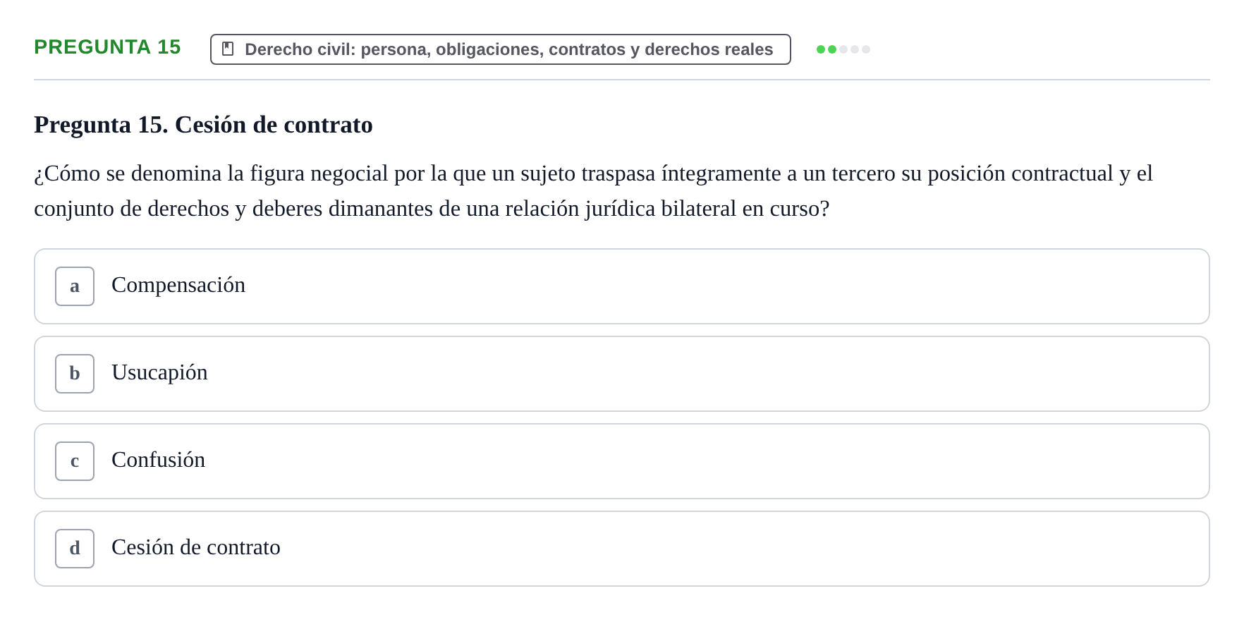 Enunciado: Pregunta 15