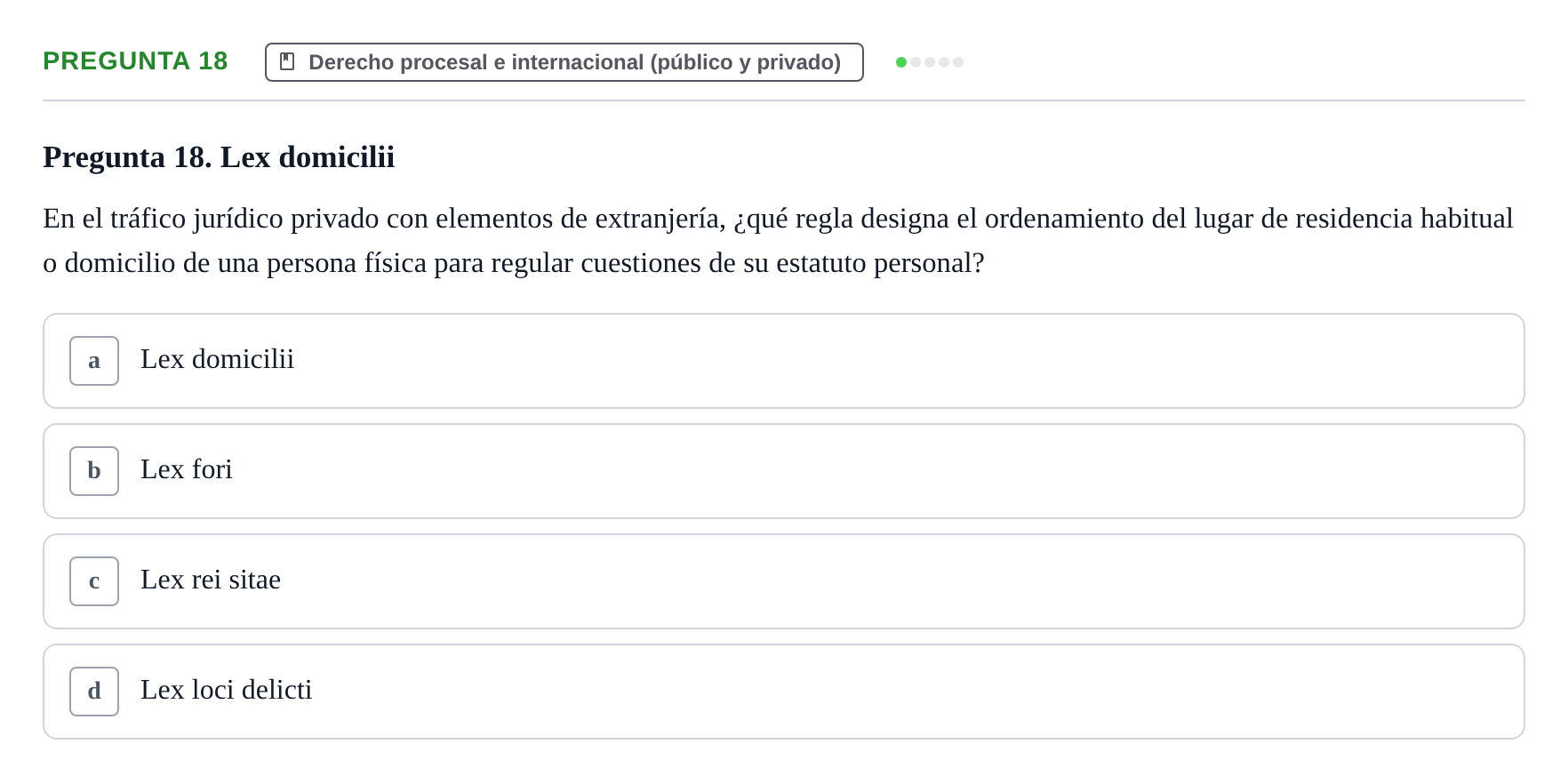 Enunciado: Pregunta 18
