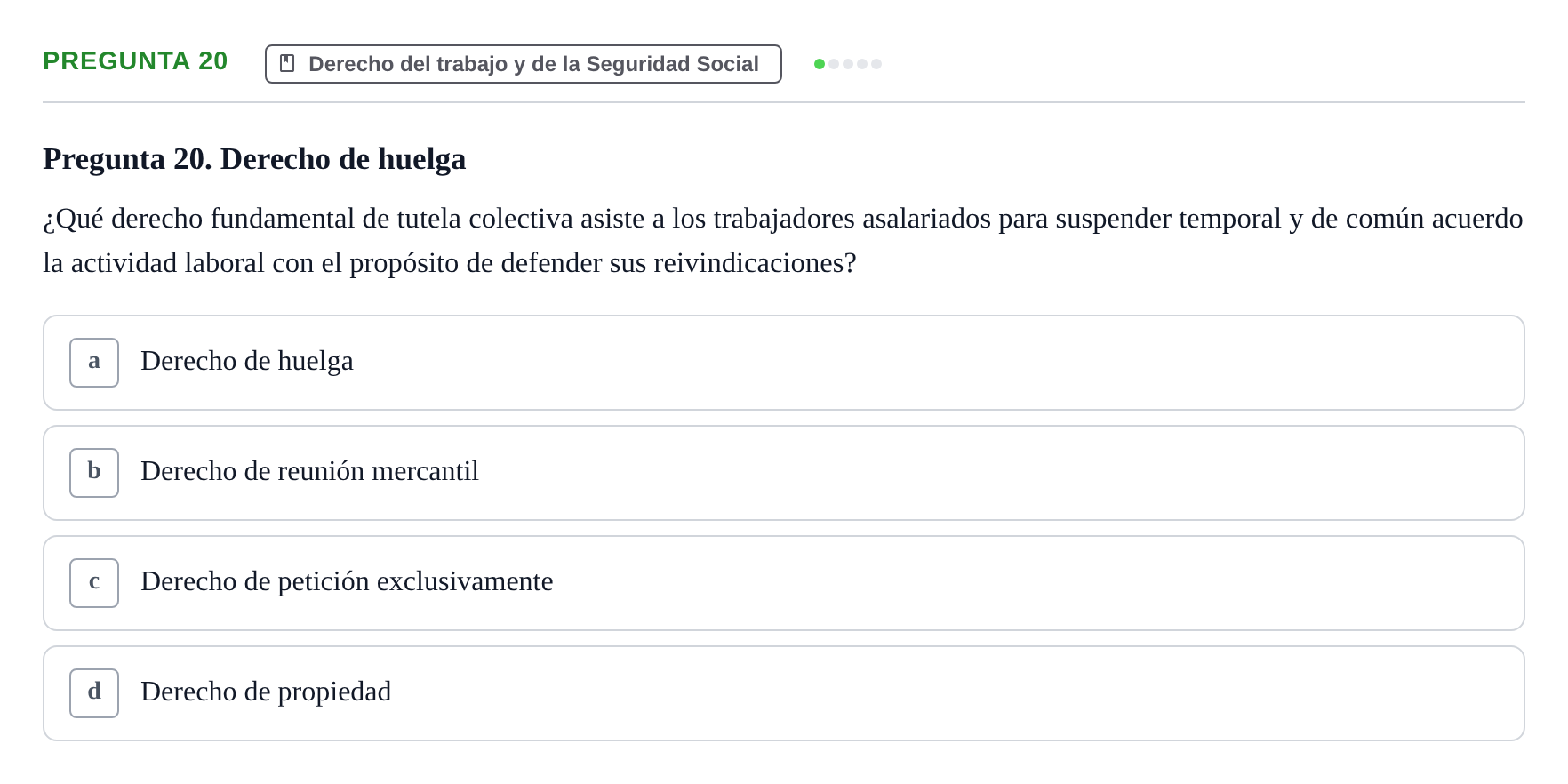 Enunciado: Pregunta 20