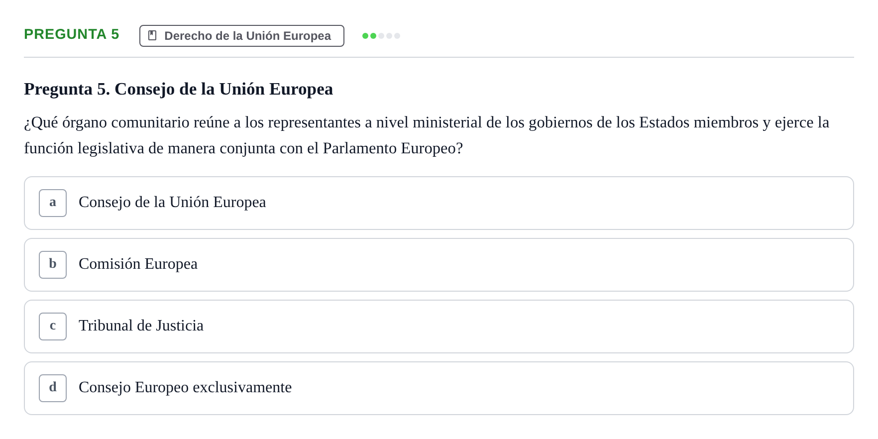 Enunciado: Pregunta 5
