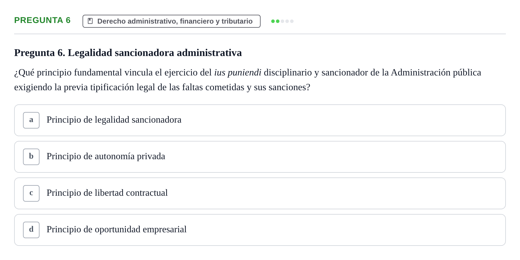 Enunciado: Pregunta 6