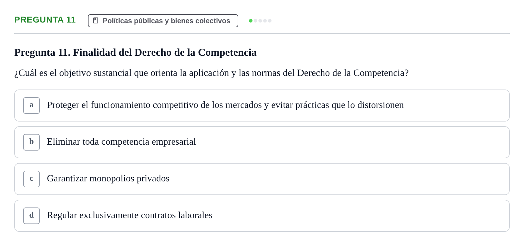 Enunciado: Pregunta 11