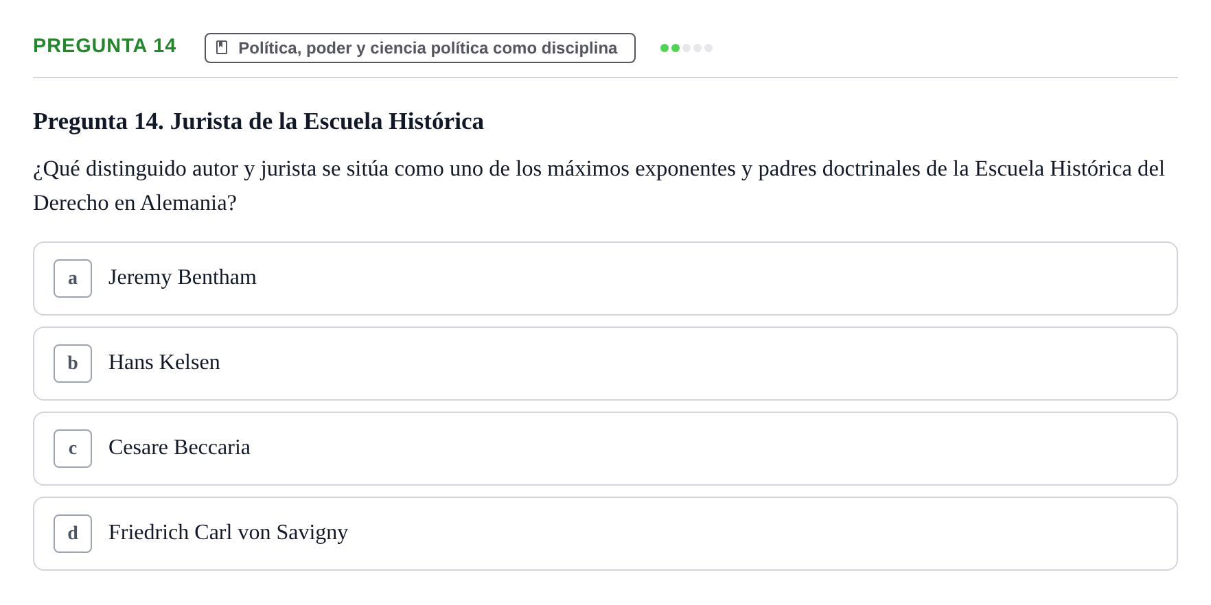 Enunciado: Pregunta 14