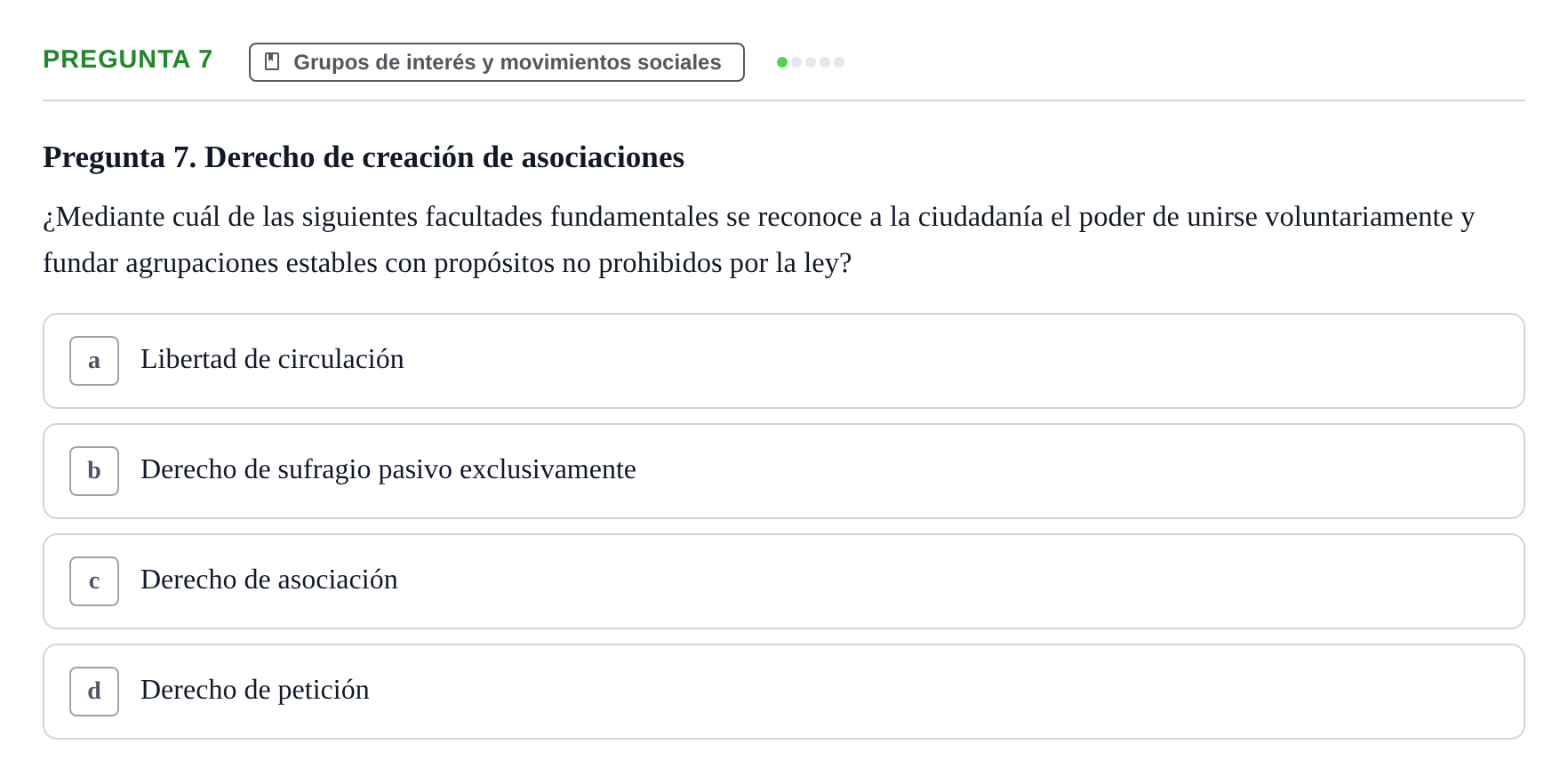 Enunciado: Pregunta 7