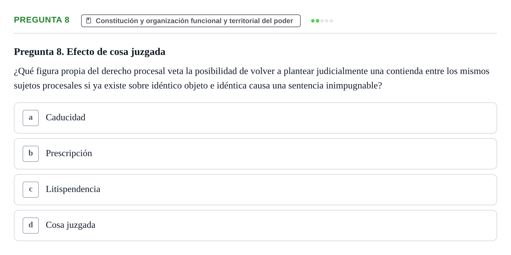 Enunciado: Pregunta 8