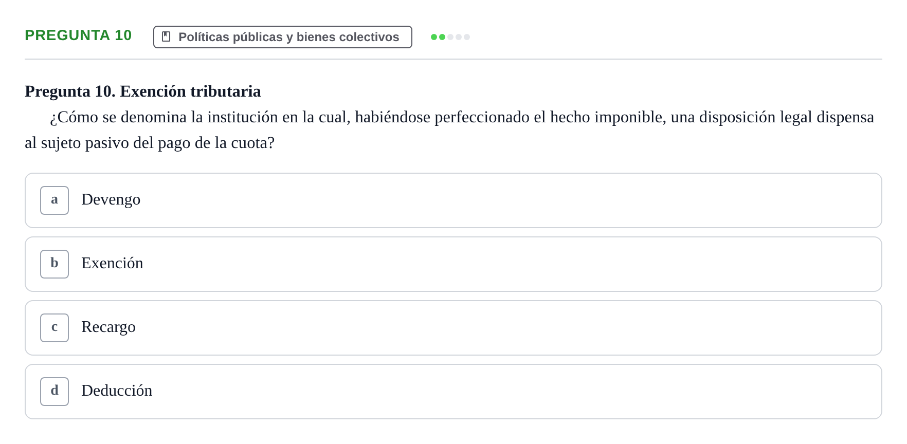 Enunciado: Pregunta 10