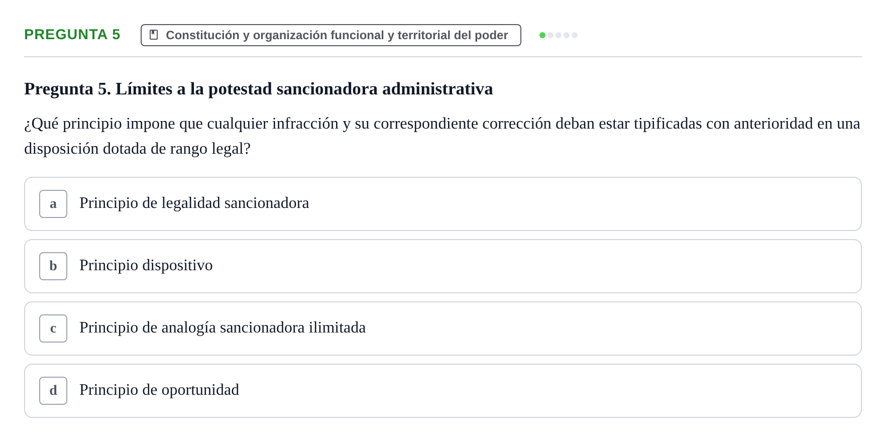 Enunciado: Pregunta 5