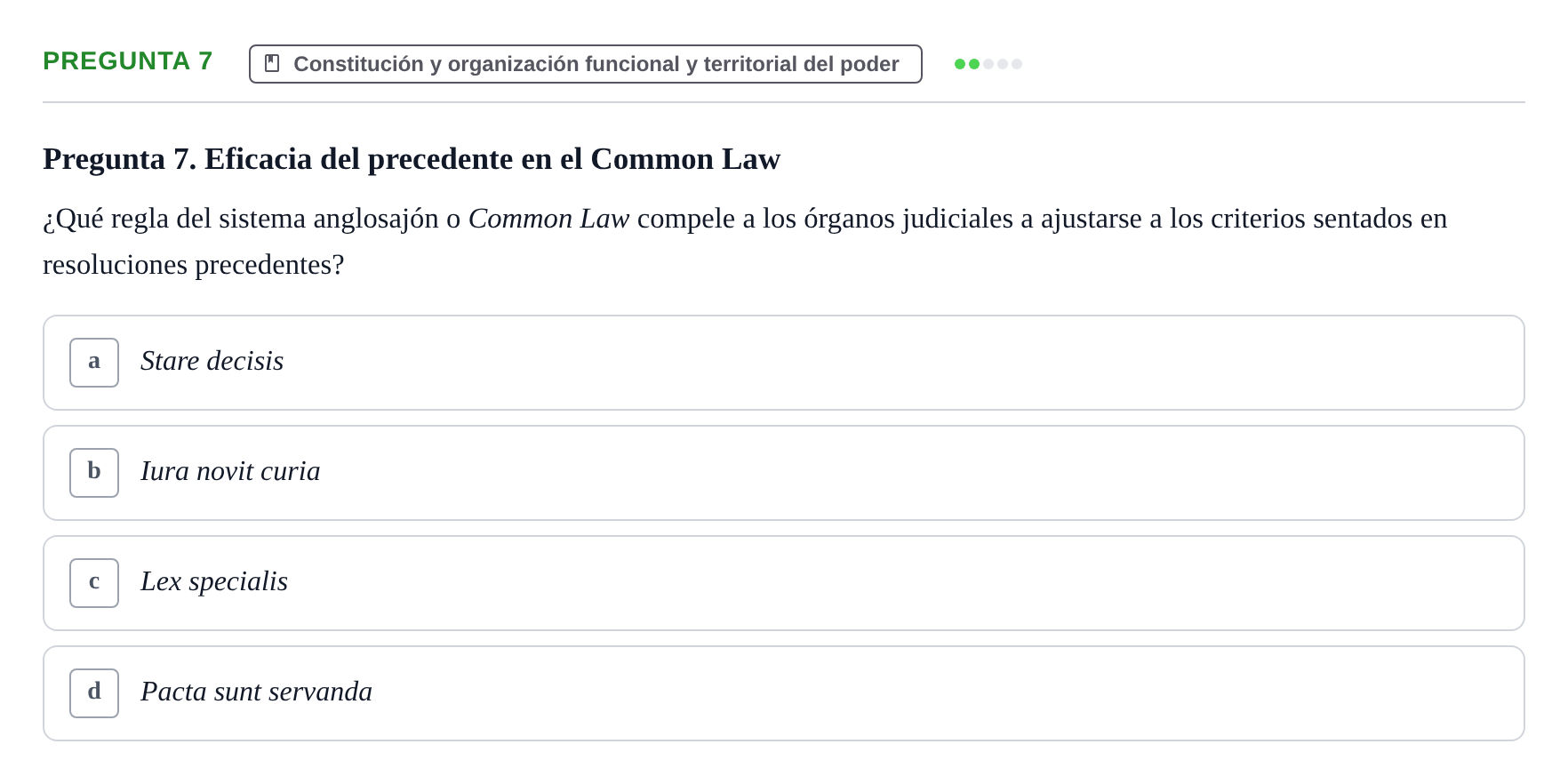 Enunciado: Pregunta 7