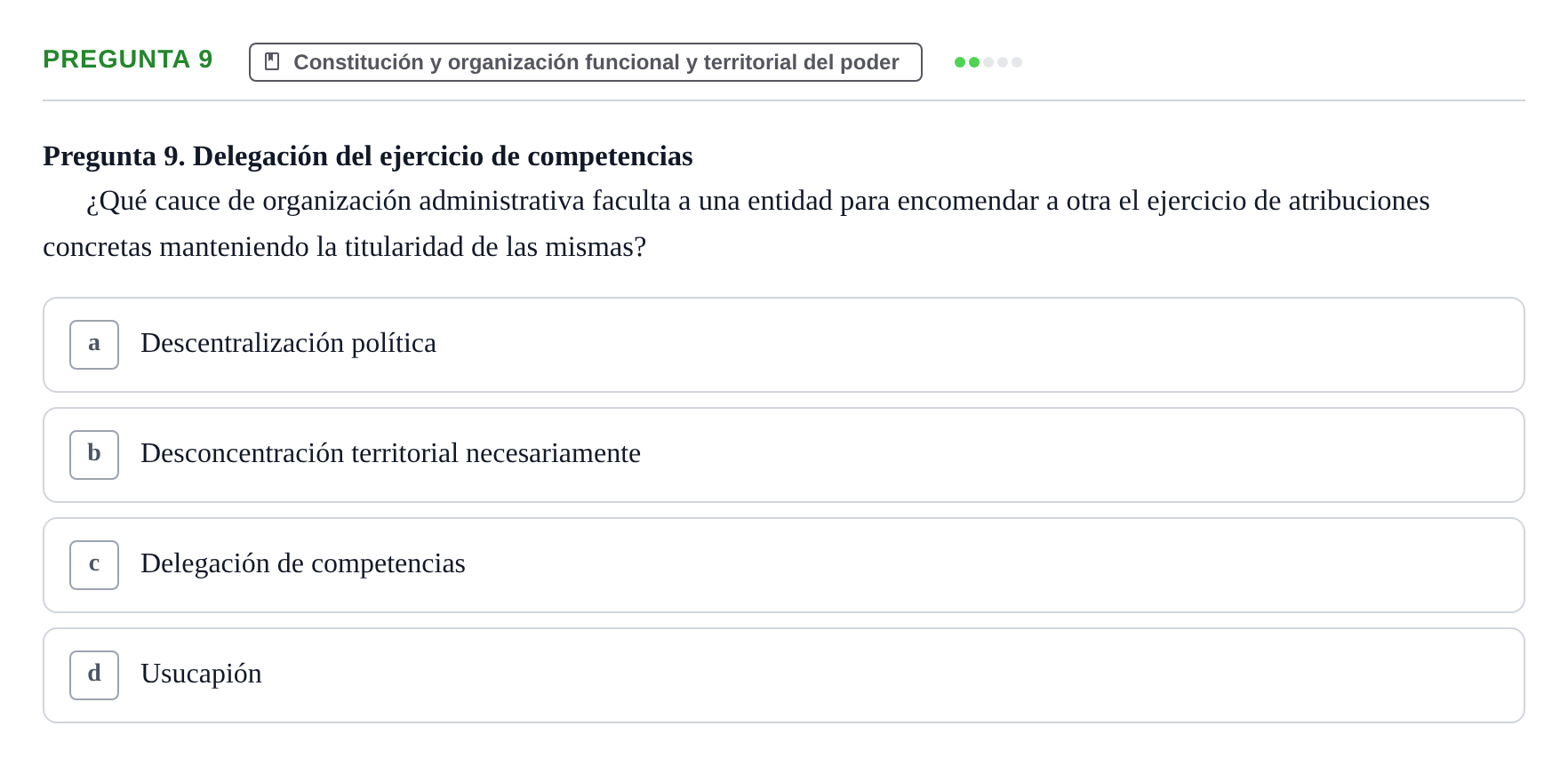 Enunciado: Pregunta 9