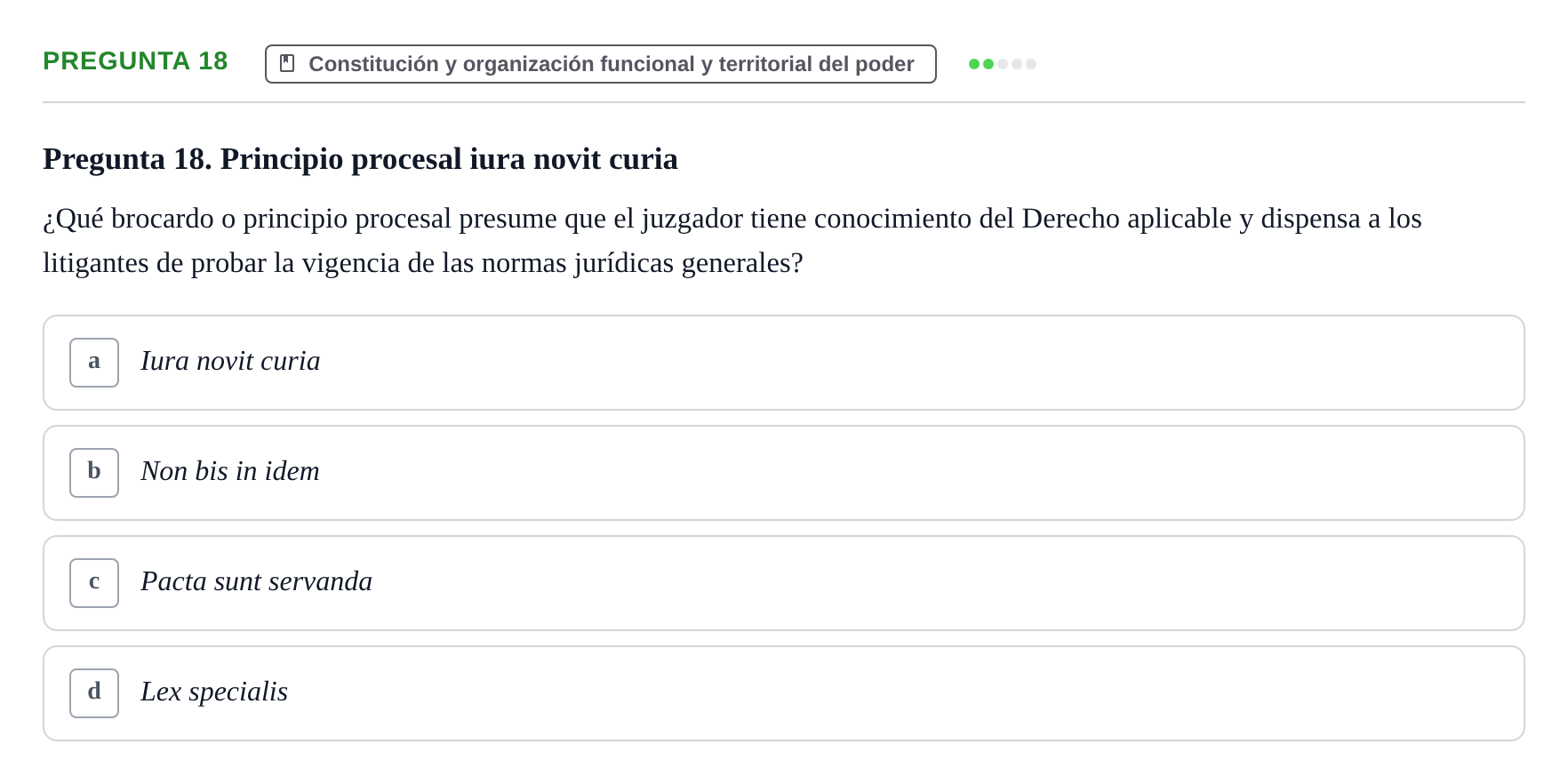 Enunciado: Pregunta 18