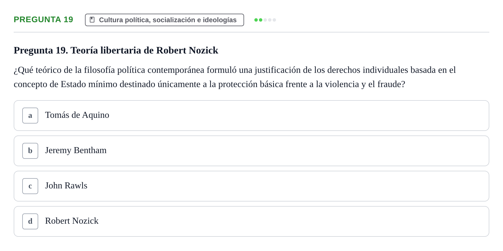 Enunciado: Pregunta 19