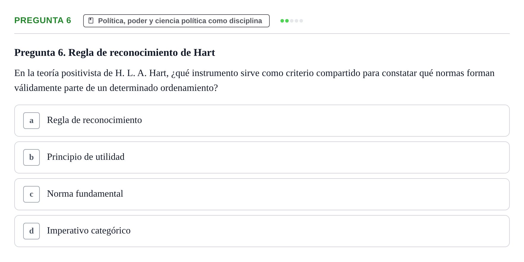 Enunciado: Pregunta 6