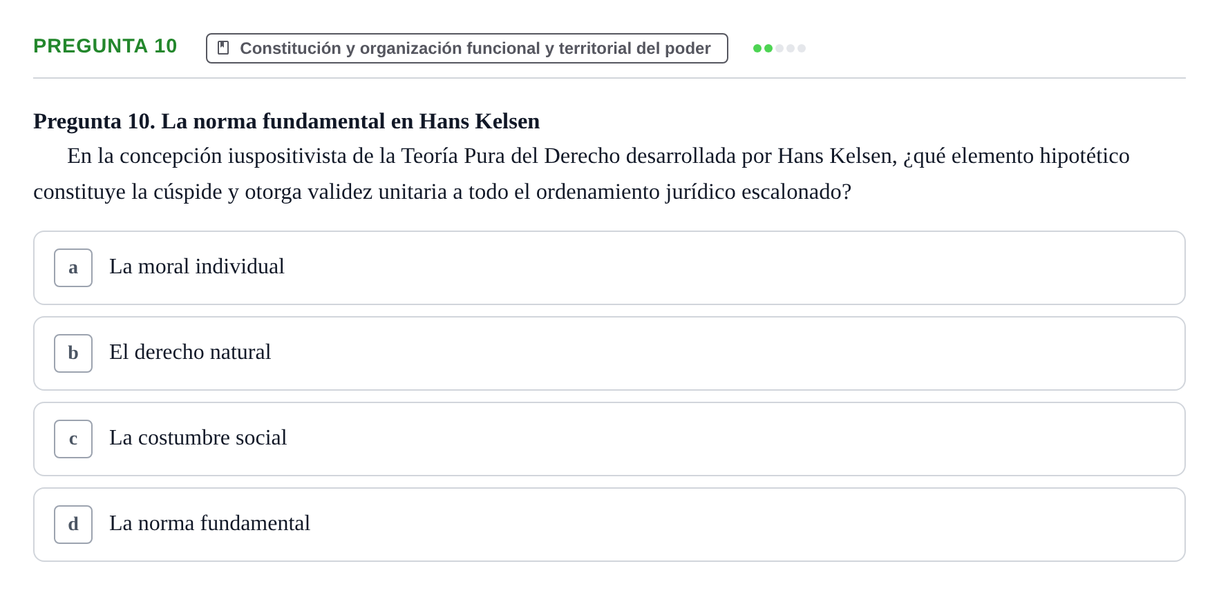 Enunciado: Pregunta 10