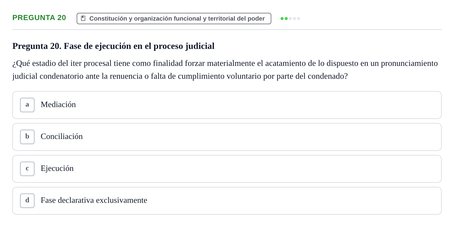Enunciado: Pregunta 20