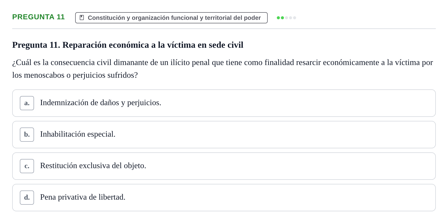 Enunciado: Pregunta 11