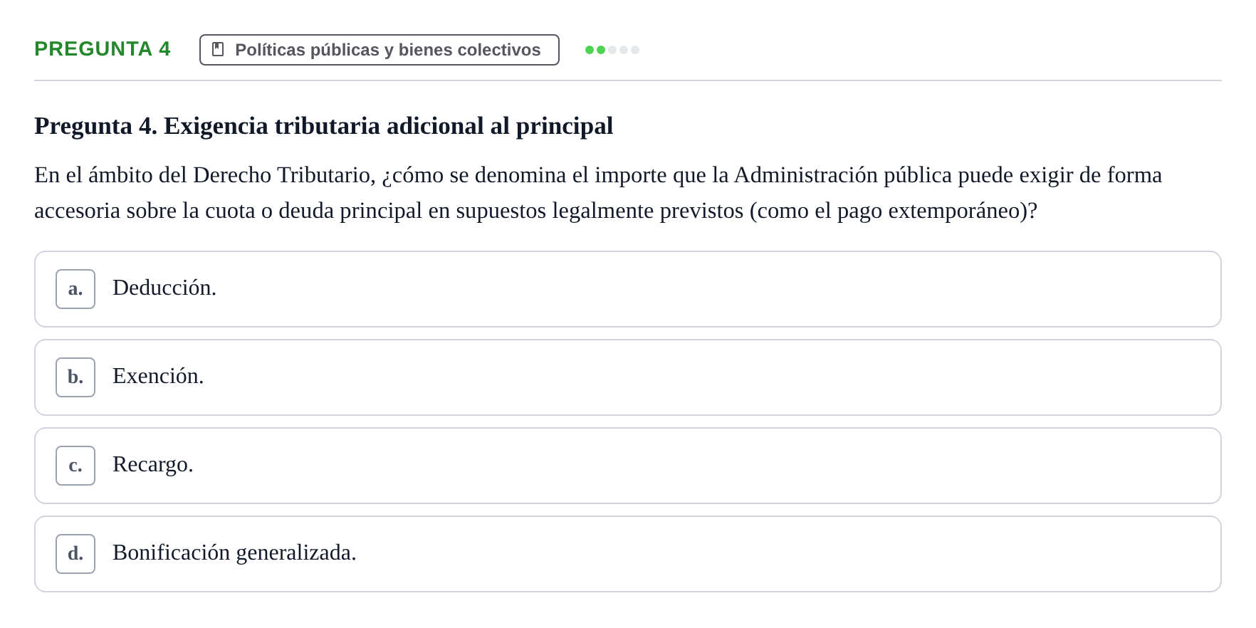 Enunciado: Pregunta 4