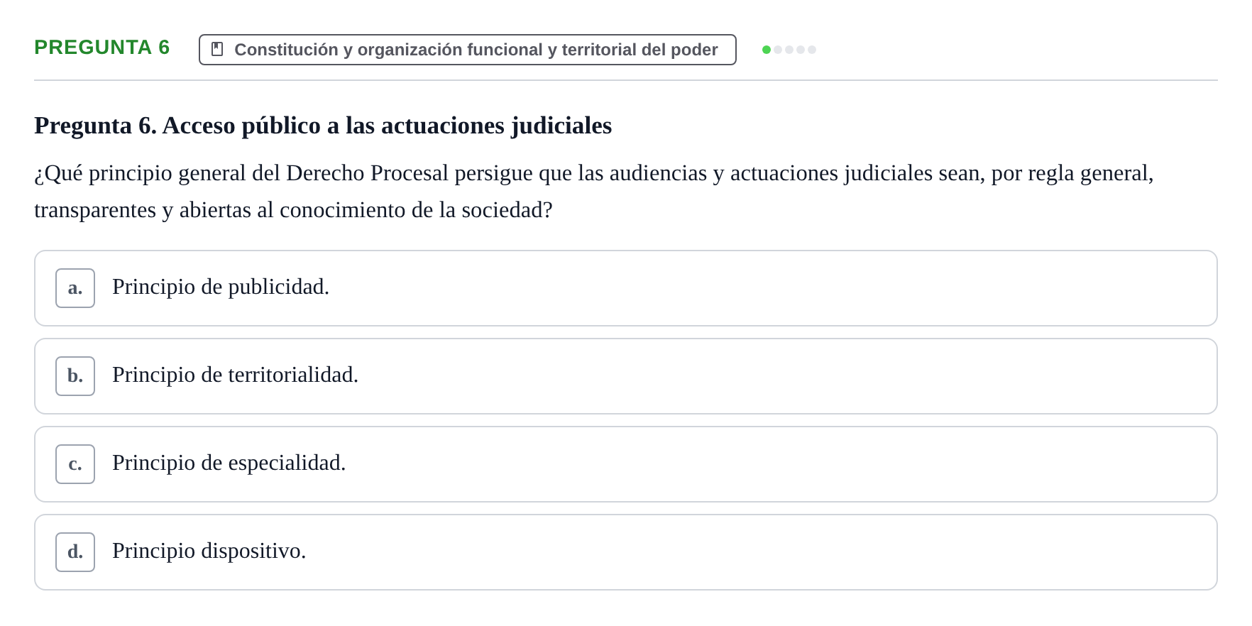 Enunciado: Pregunta 6