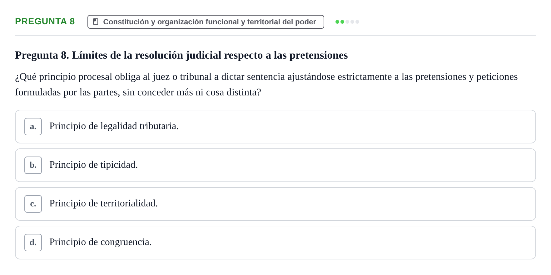 Enunciado: Pregunta 8
