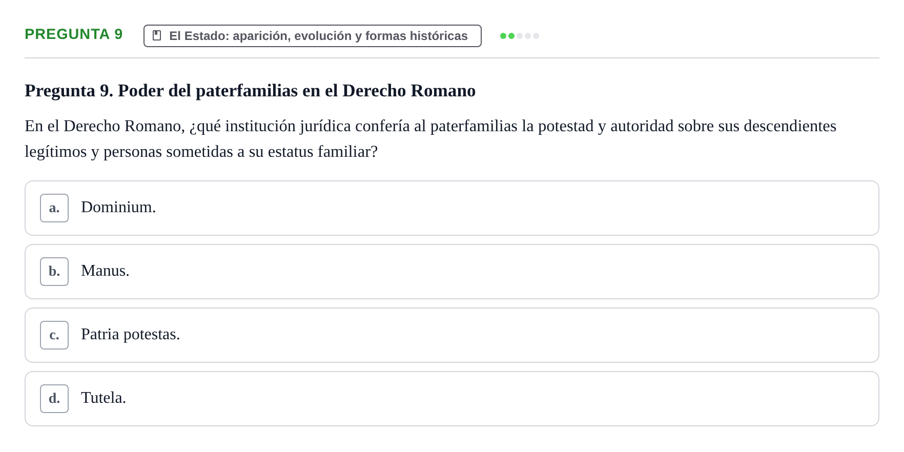 Enunciado: Pregunta 9