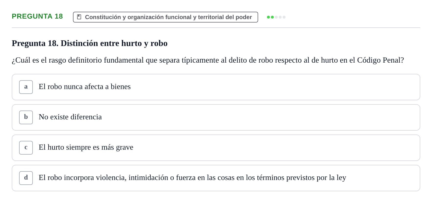 Enunciado: Pregunta 18
