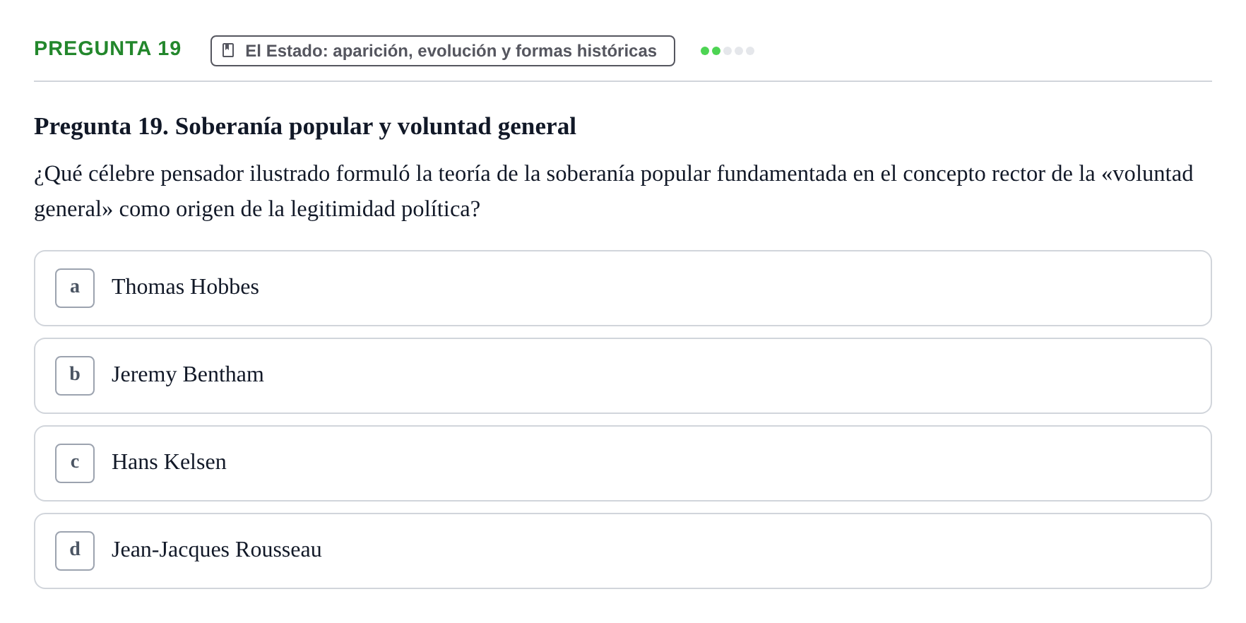 Enunciado: Pregunta 19