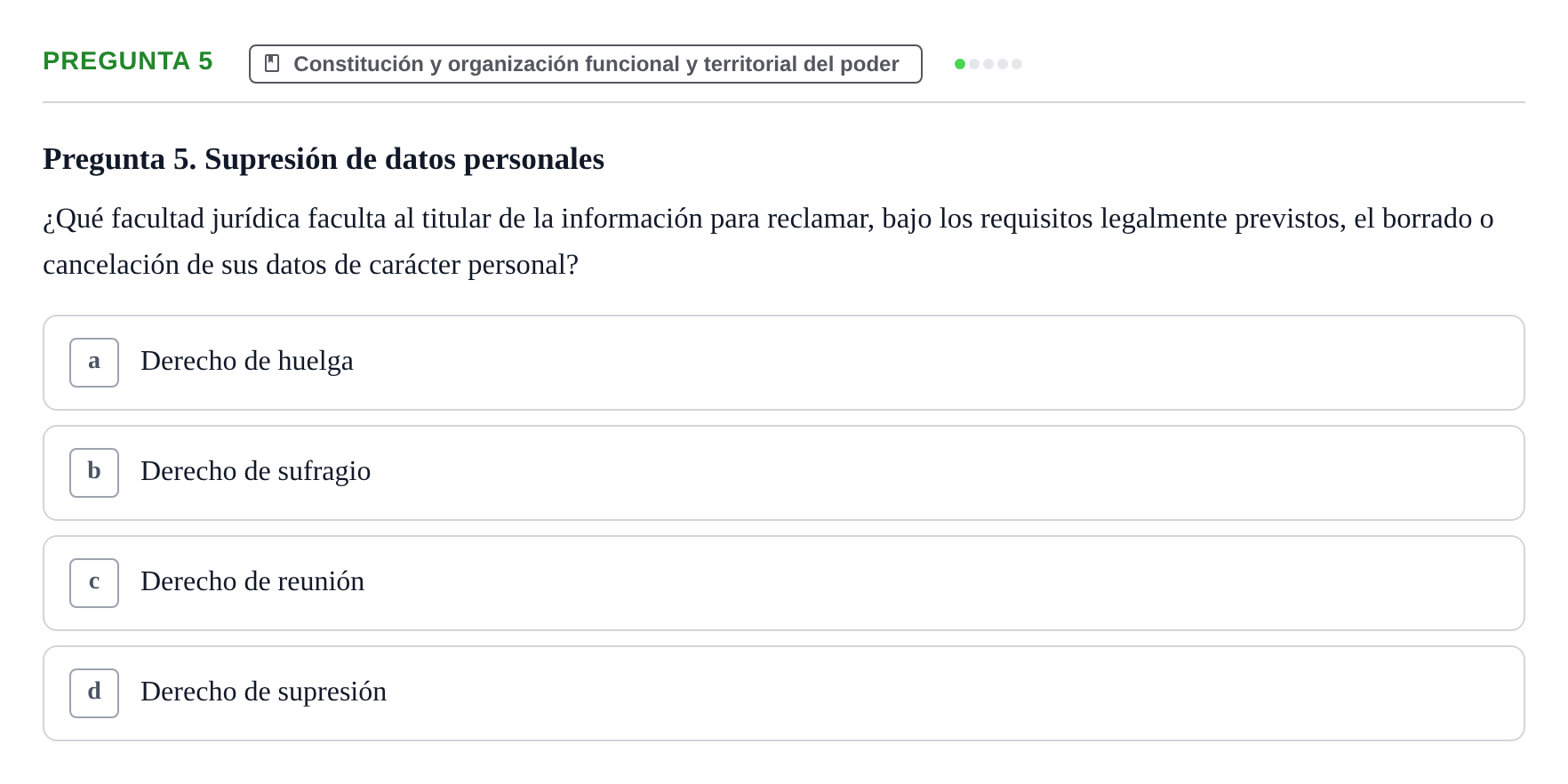 Enunciado: Pregunta 5
