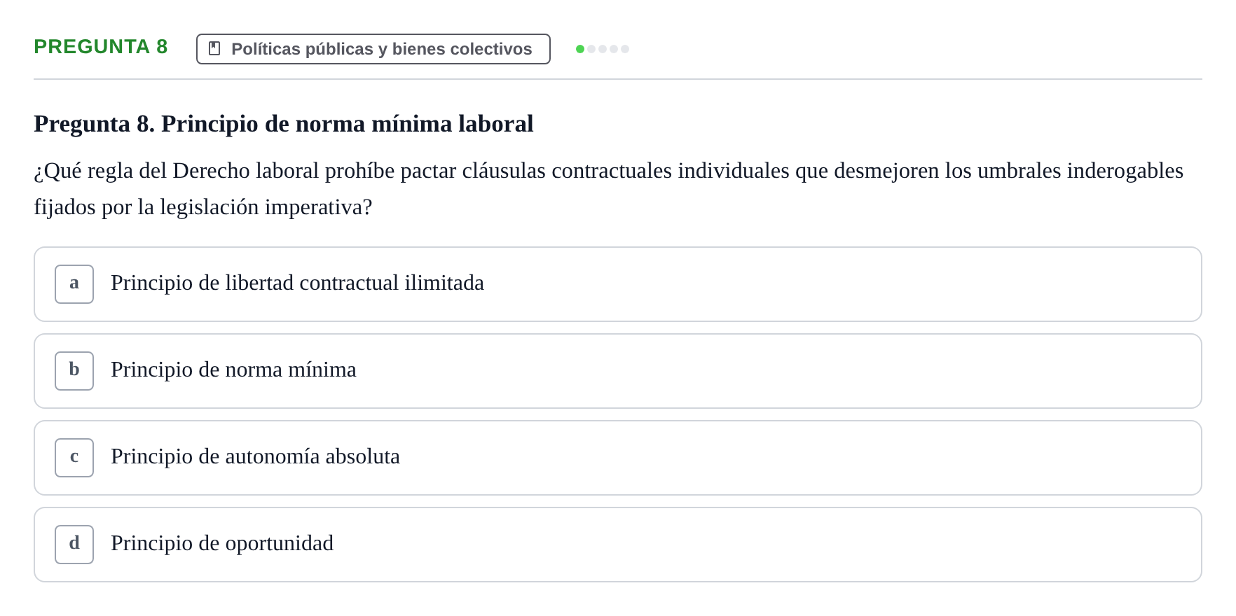 Enunciado: Pregunta 8