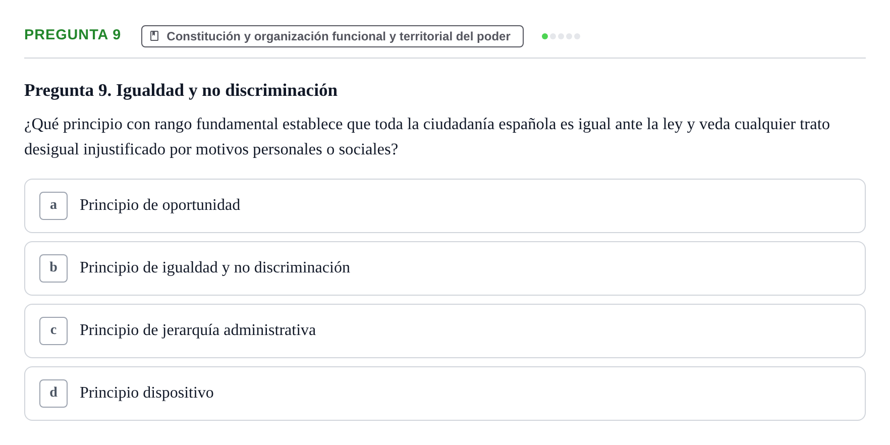 Enunciado: Pregunta 9