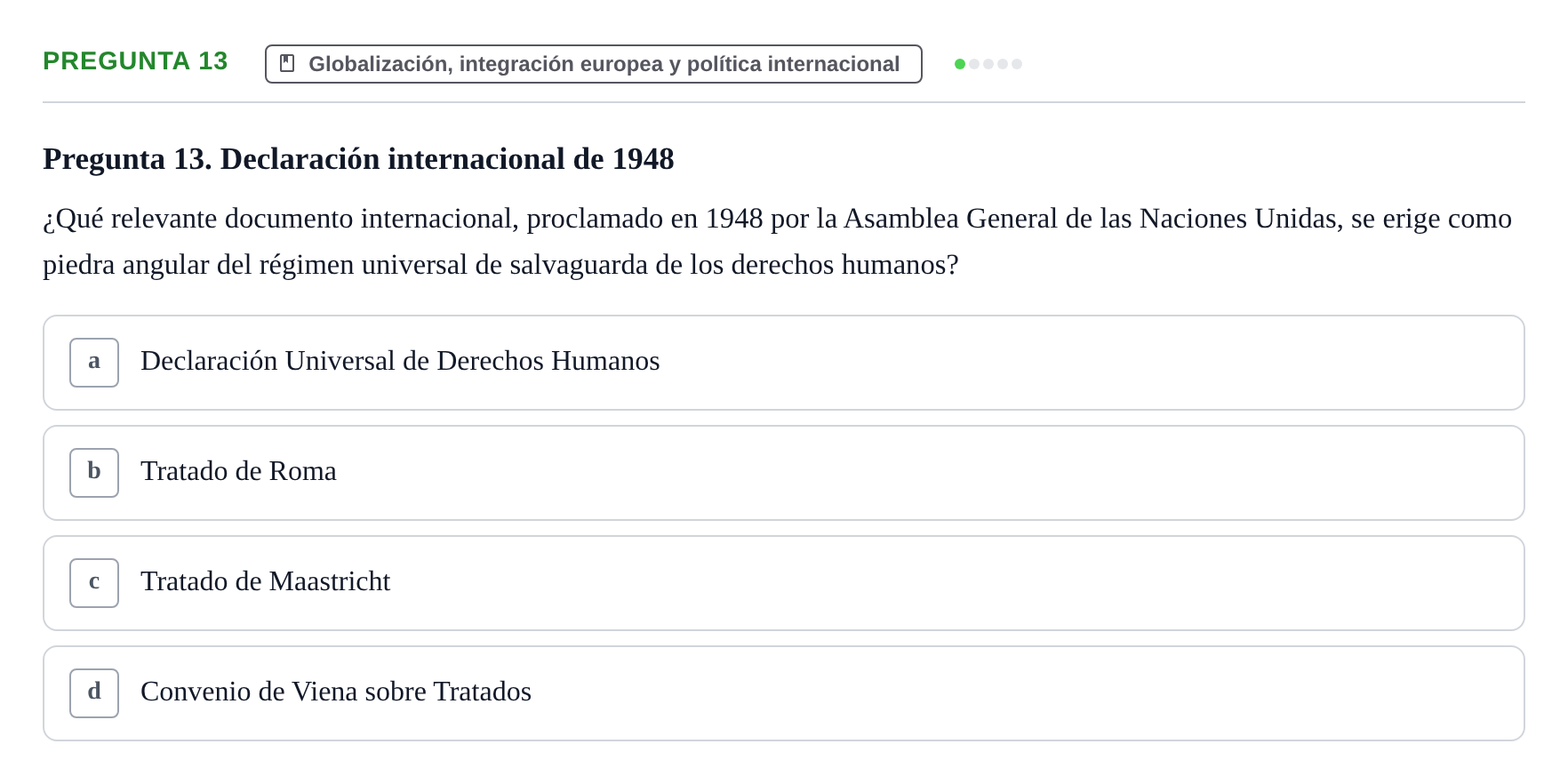 Enunciado: Pregunta 13