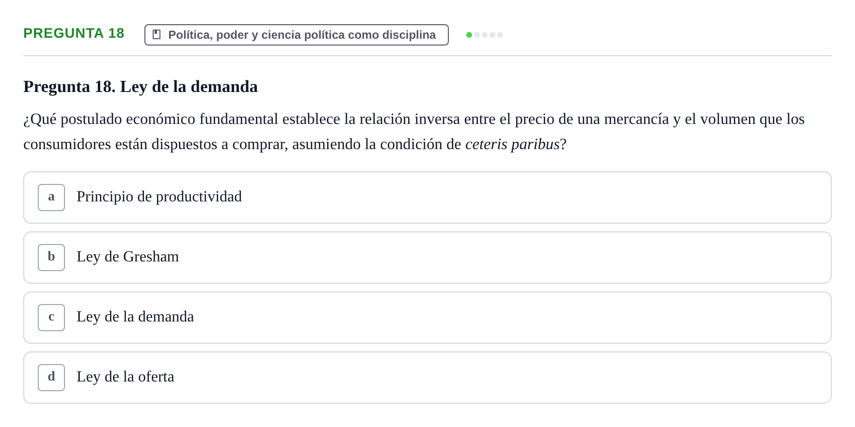 Enunciado: Pregunta 18