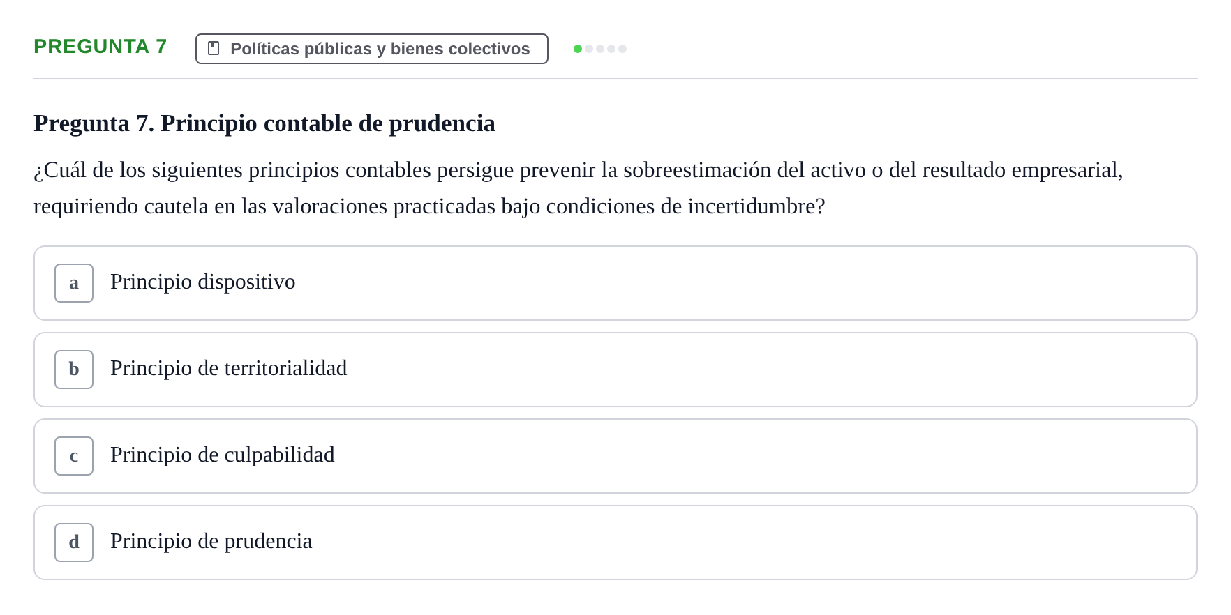 Enunciado: Pregunta 7