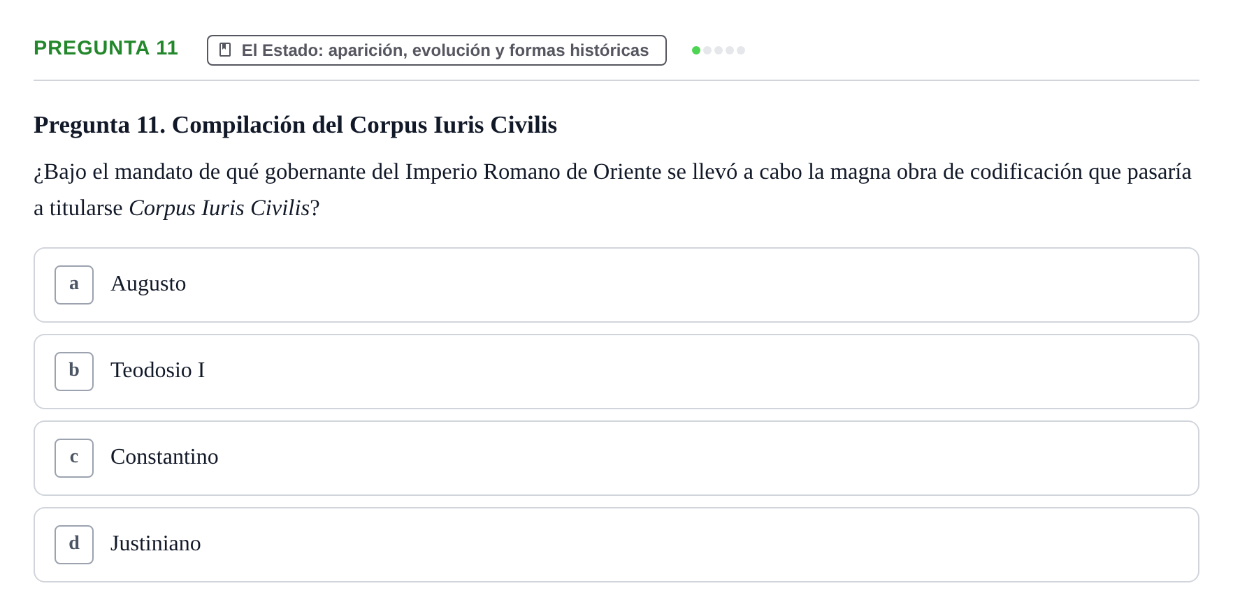 Enunciado: Pregunta 11