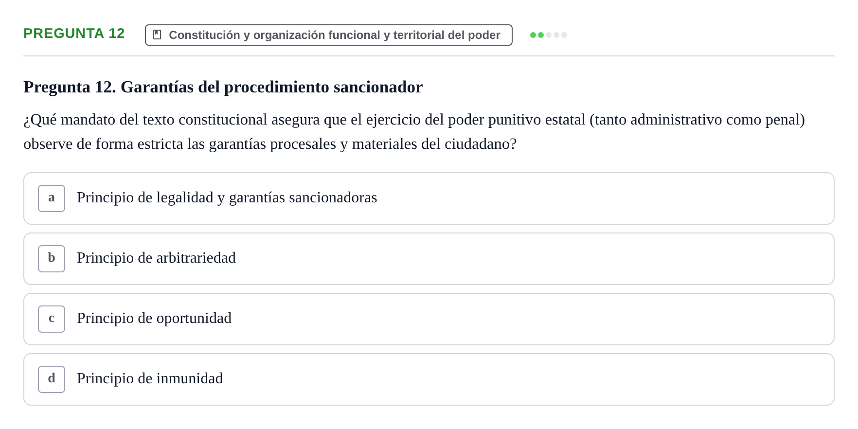 Enunciado: Pregunta 12