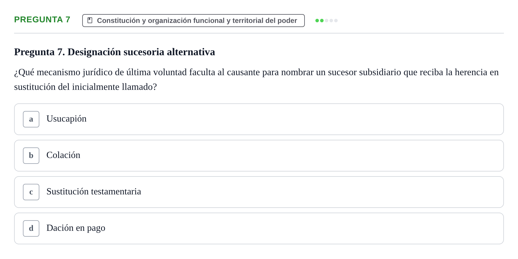 Enunciado: Pregunta 7