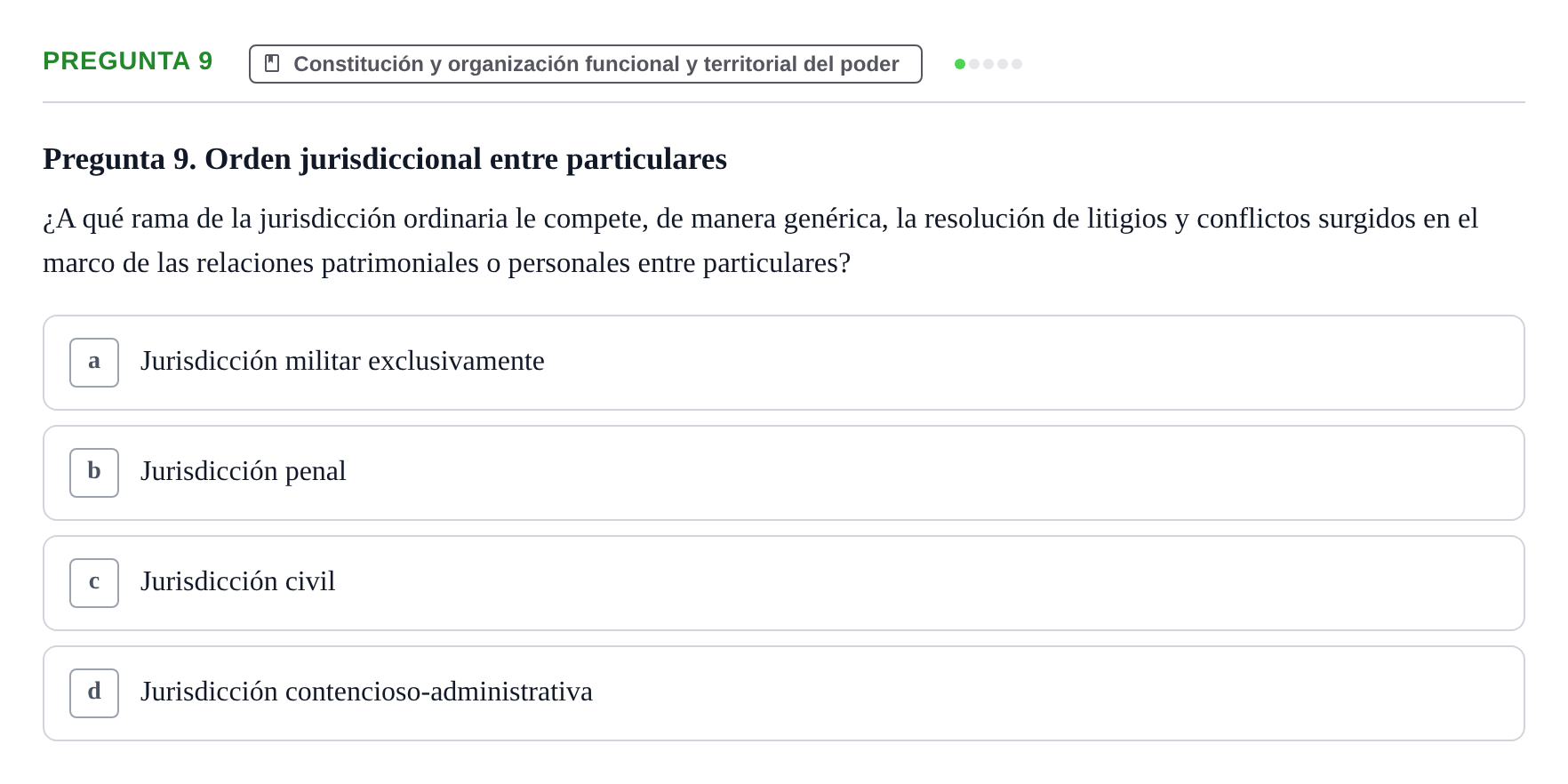 Enunciado: Pregunta 9