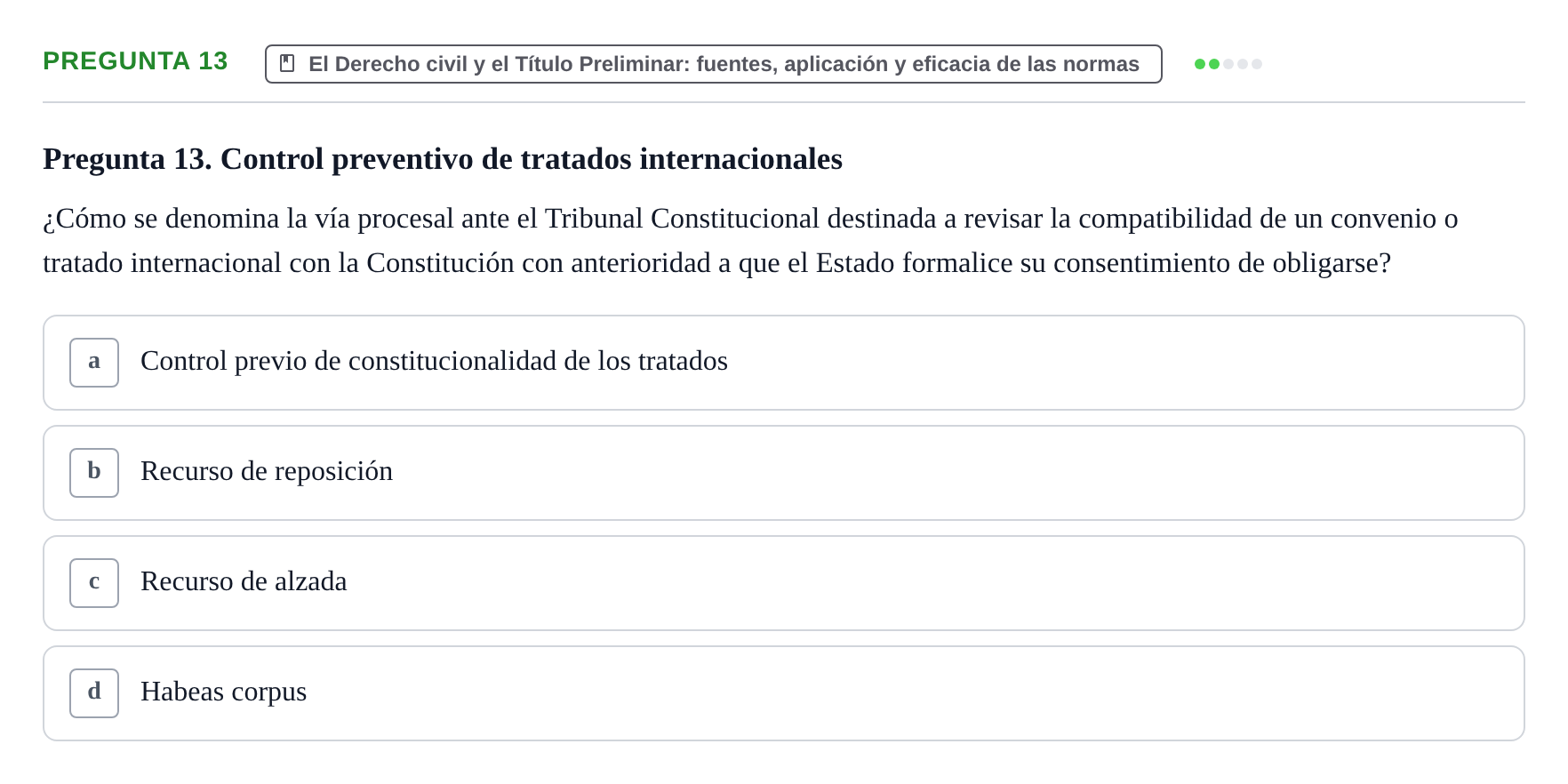 Enunciado: Pregunta 13