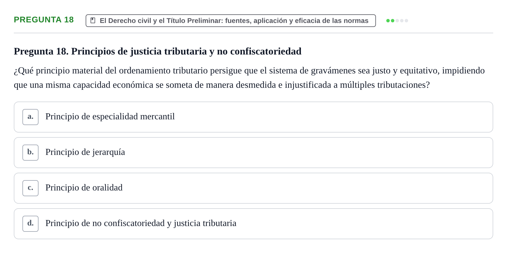 Enunciado: Pregunta 18