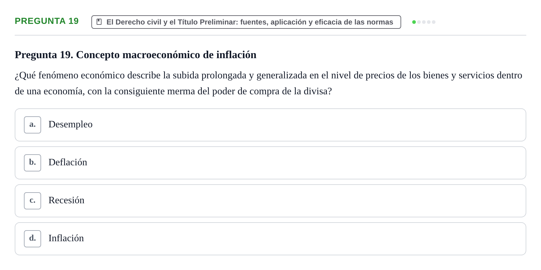 Enunciado: Pregunta 19