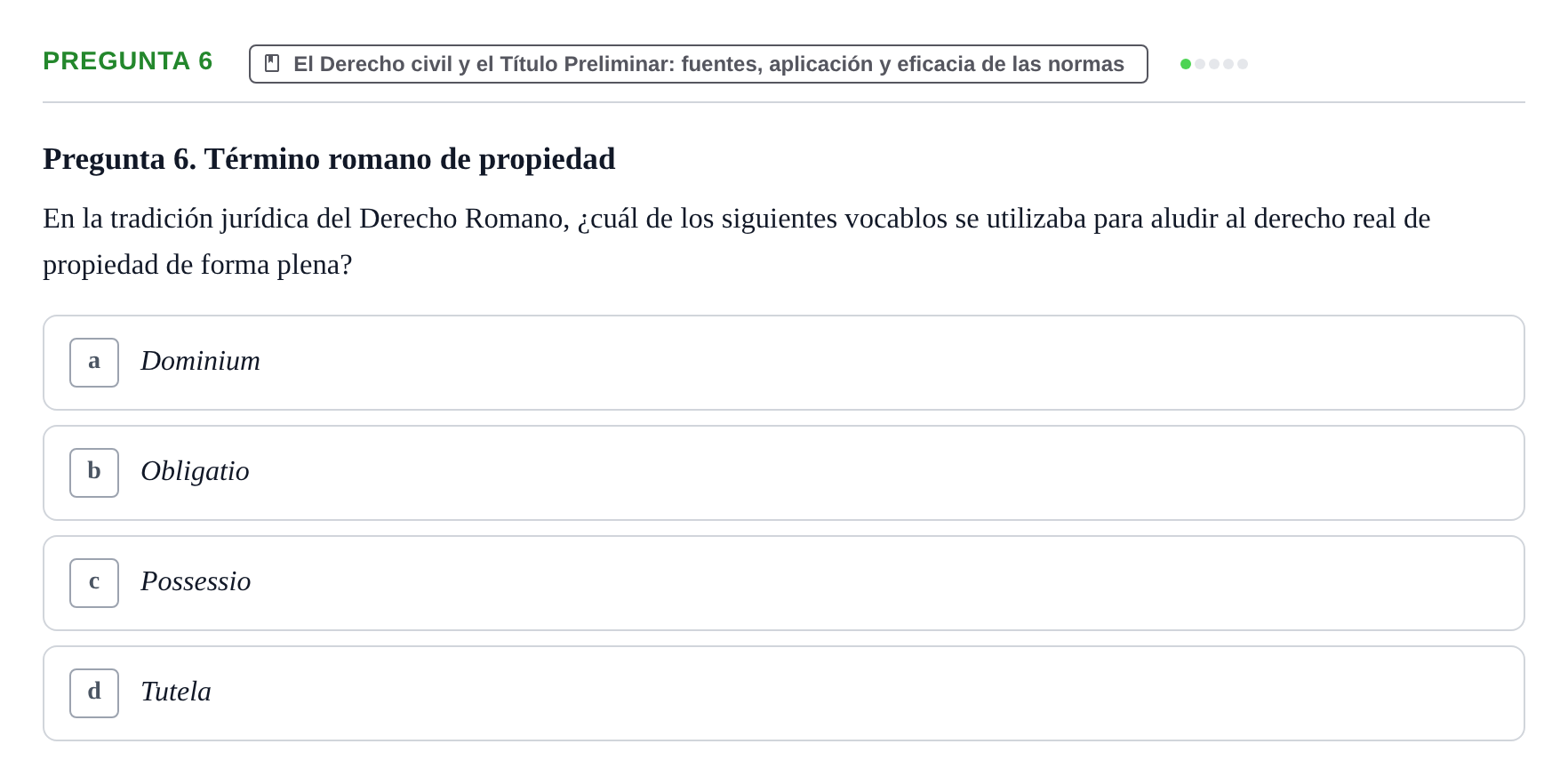 Enunciado: Pregunta 6