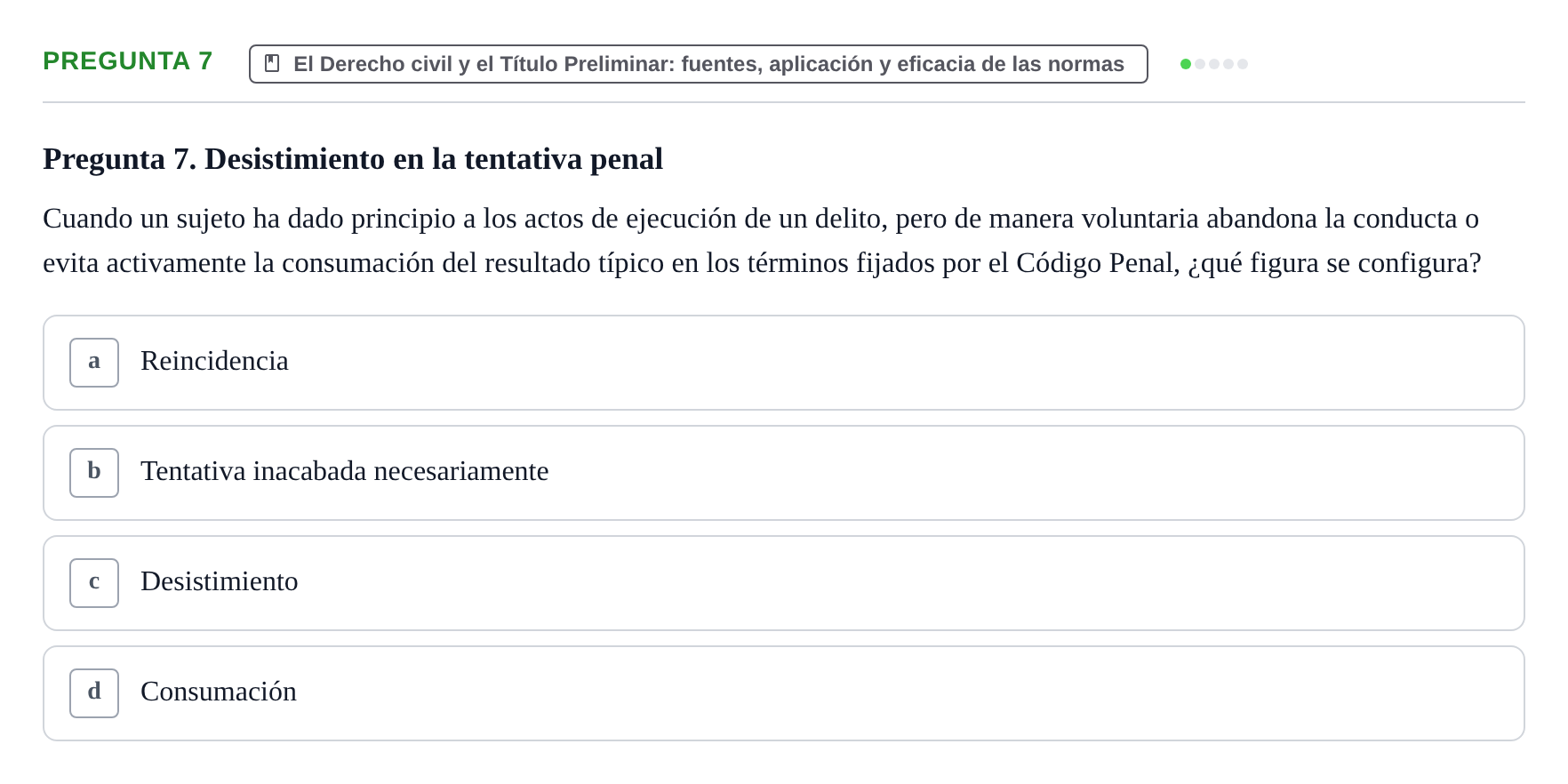 Enunciado: Pregunta 7