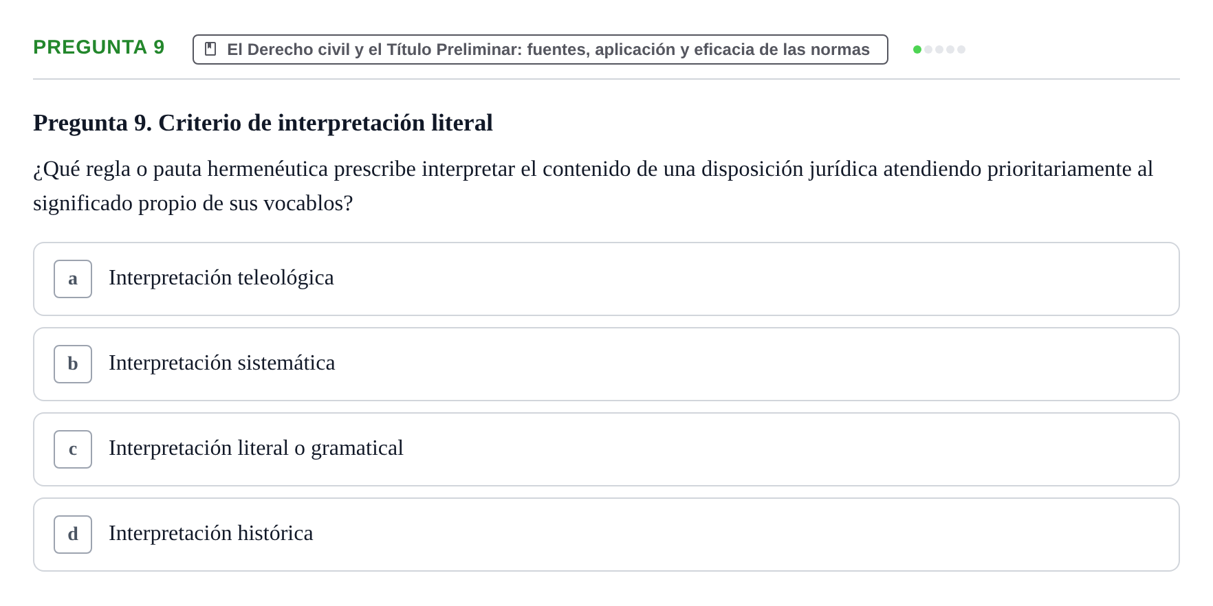 Enunciado: Pregunta 9